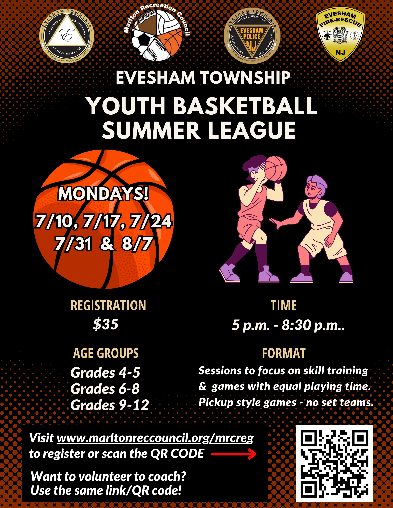 Evesham Township, New Jersey - Youth Basketball Summer League to be ...