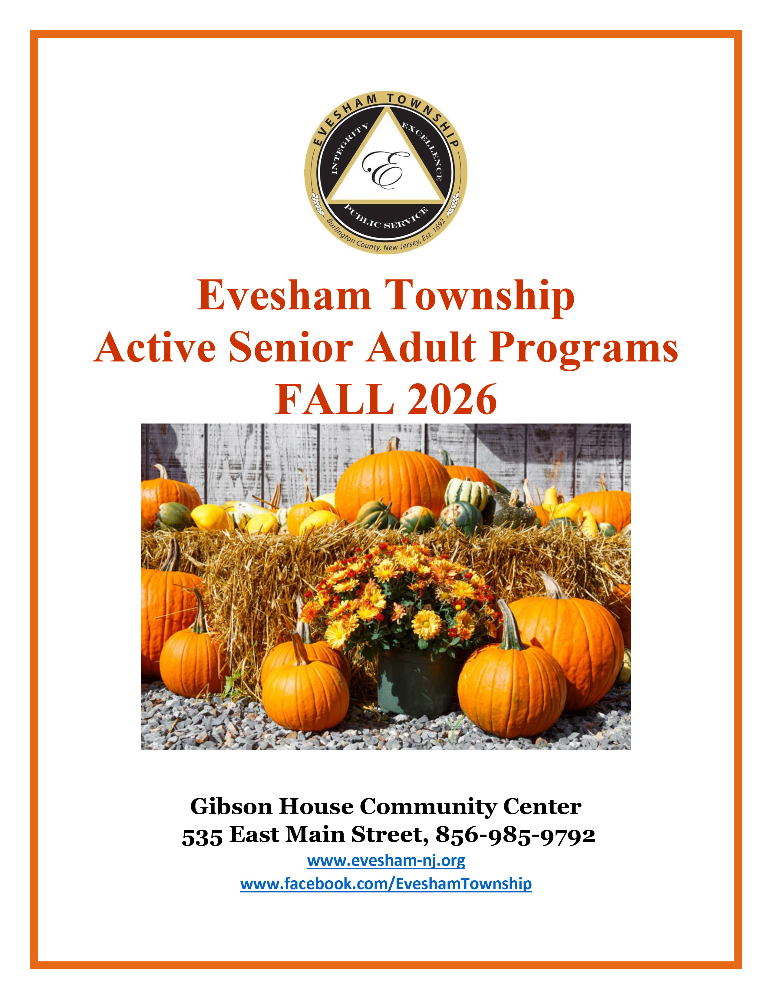 Fall 2026 Senior Recreation Programs Brochure Web