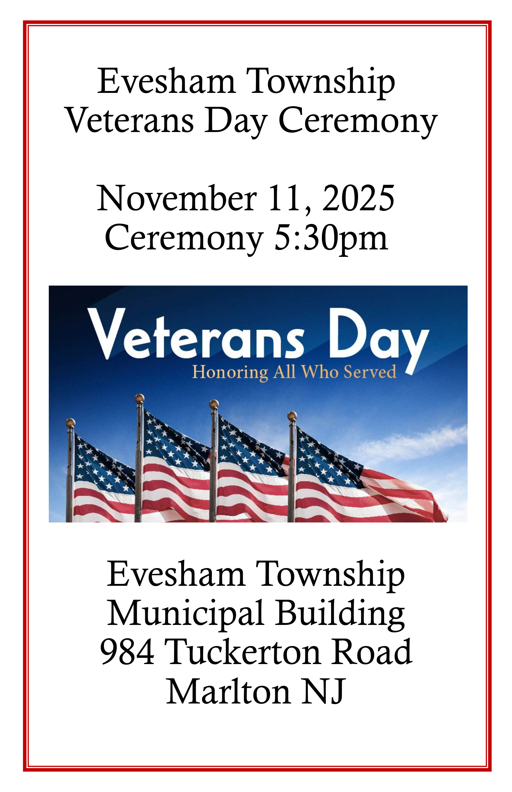 Veterans Day Program 2025 1