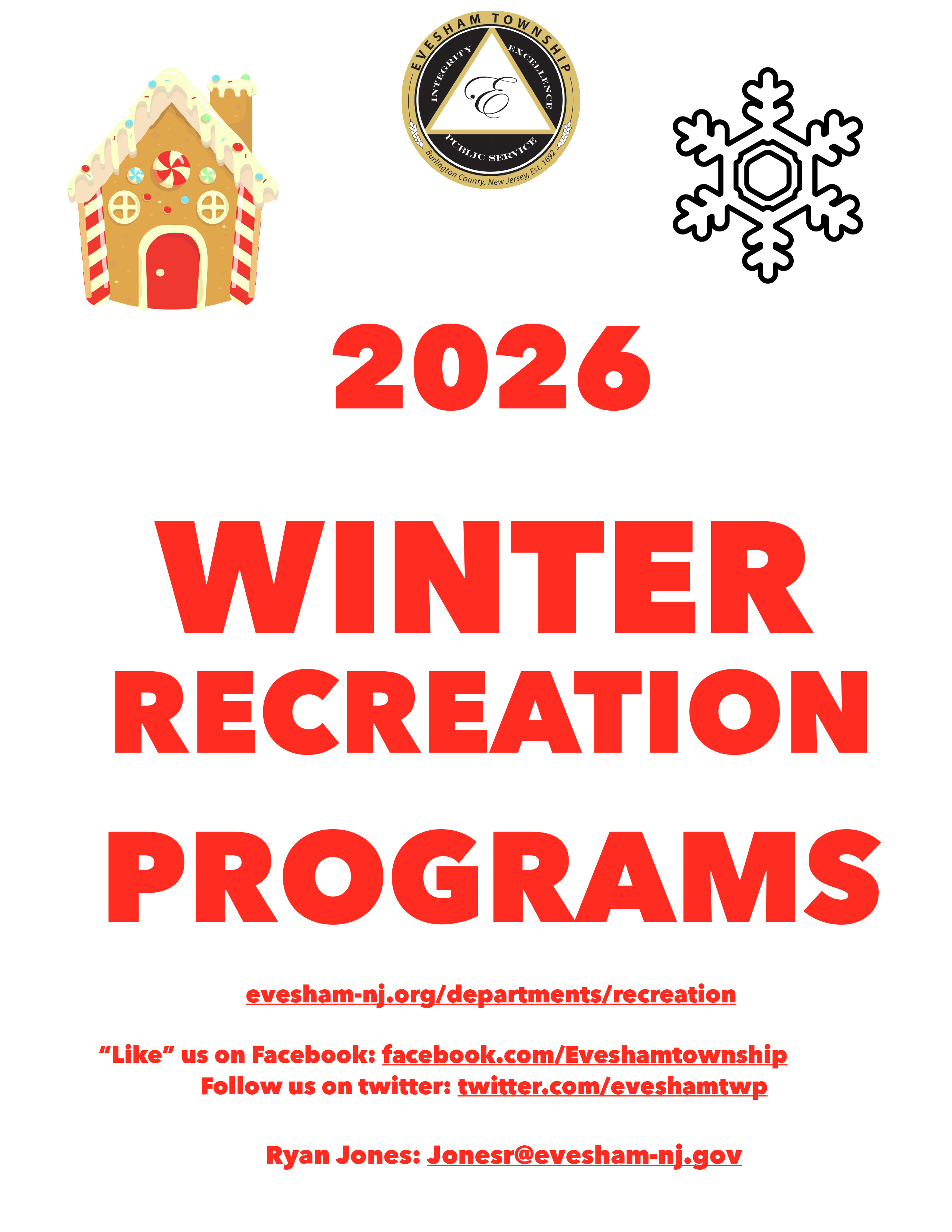 Winter 2026 Recreation Programs