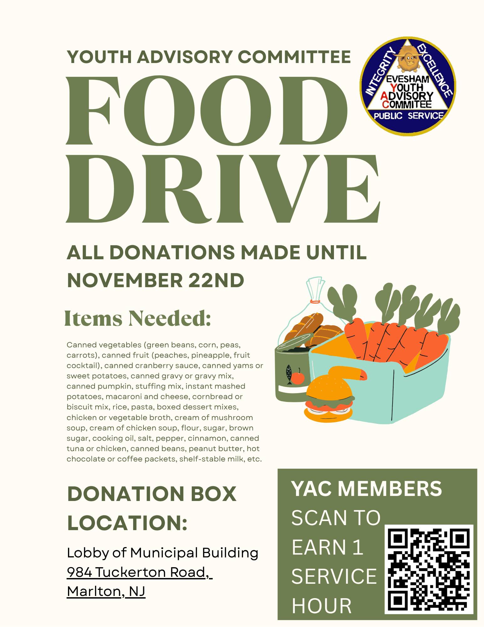 YAC Food Drive 2025