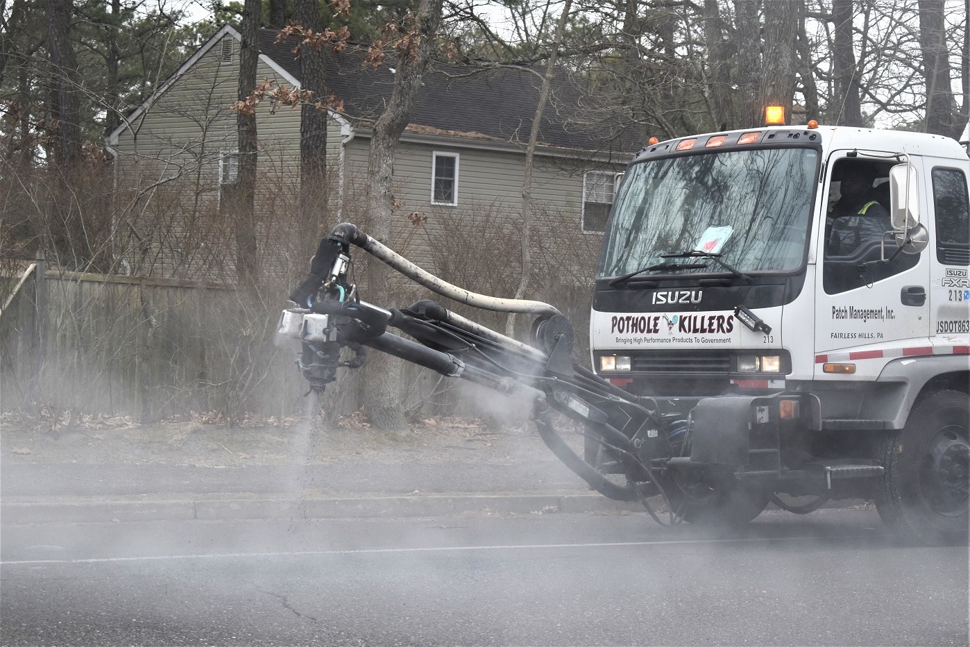 Evesham Township, New Jersey Weather allows for pothole repairs to